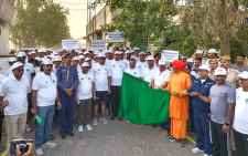 सीकर में रन फॉर एनवायरनमेंट का आयोजन : दौड़ में  पूर्व सांसद - कलेक्टर और एसपी भी दौड़े, पूर्व सांसद सरस्वती बोले - लोगों को जागरूक करें