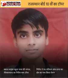 वीडियो न्यूज़ : राजस्थान बोर्ड की 10 वीं रिजल्ट जारी : नीमकाथाना की बसंत साइंस स्कूल ने लहराया परचम, स्कूल के स्टूडेंट्स ने 96% के साथ किया टॉप