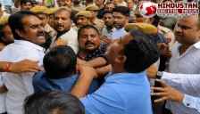 राजसमंद में कांग्रेस और बीजेपी कार्यकर्ता भिड़े : भाजपा कार्यकर्ताओं ने भाजपा प्रत्याशी को नाम वापस लेने से रोकने का किया प्रयास, कांग्रेस का भाजपा पर तंज