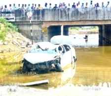 जयपुर रिंग रोड पर भीषण हादसा , 7 की मौत : हरिद्वार से अस्थियां बहाकर लौट रहा था परिवार, 16 फीट नीचे पानी में गिरी गाड़ी