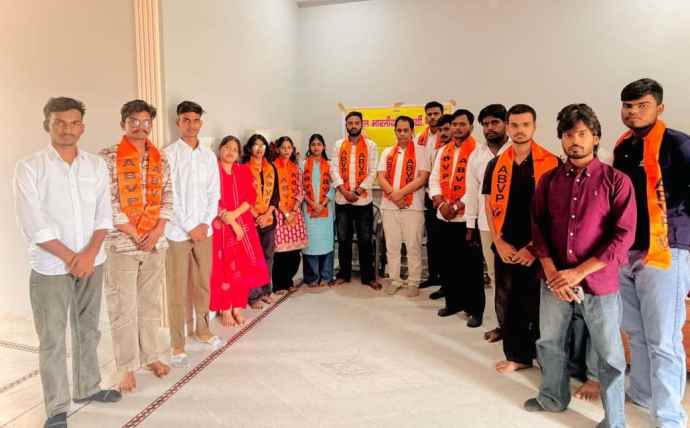 ABVP का नगर ईकाई का अभ्यास वर्ग आयोजित : रघुवेन्द्र योगी को सोशल मीडिया सहसंयोजक का दायित्व, योगी ने संगठन का जताया आभार