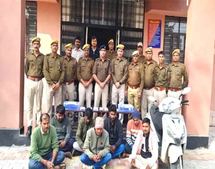 ऑपरेशन शटर डाउन के तहत बड़ा खुलासा : तहसीलदार की आईडी से निकाले फर्जी आदेश, रीडर और ऑपरेटर समेत सात लोग गिरफ्तार