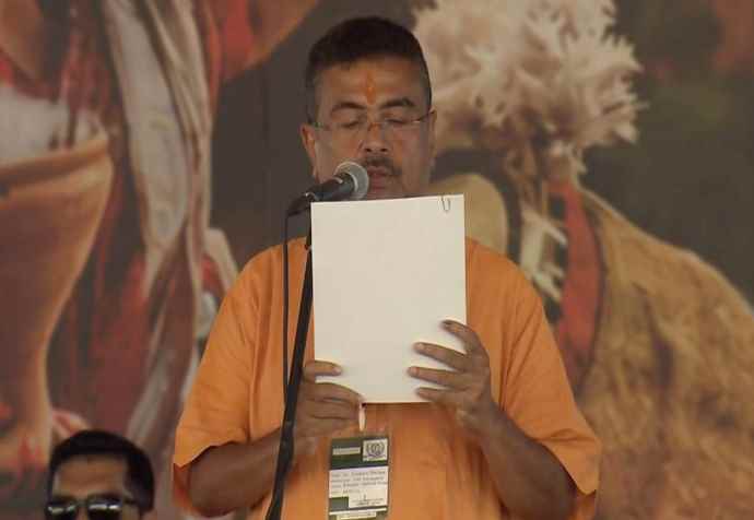 सुवेंदु बंगाल में भाजपा के पहले मुख्यमंत्री बने : गवर्नर ने 5 विधायकों को मंत्री पद की शपथ दिलाई,  पीएम ने 98 साल के कार्यकर्ता माखनलाल सरकार किया सम्मान
