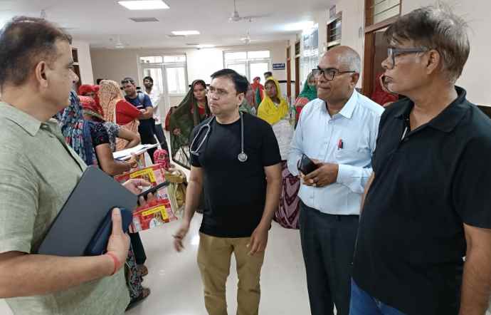वीडियो न्यूज : नीमकाथाना के मातृ एवं शिशु अस्पताल का निरीक्षण : जिला प्रजनन एवं शिशु स्वास्थ्य अधिकारी डॉ विशाल सिंह और जिला कार्यक्रम अधिकारी प्रकाश गहलोत ने किया निरीक्षण