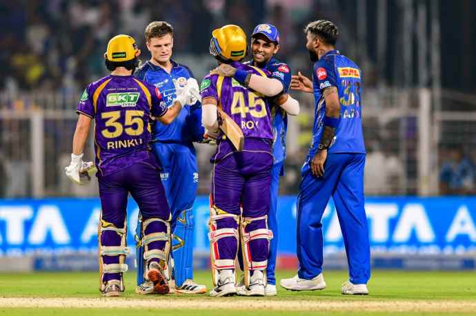 कोलकाता की IPL में लगातार दूसरी जीत : कोलकाता नाइट राइडर्स ने मुंबई इंडियंस को 4 विकेट से हराया; पॉइंट्स टेबल में छठे स्थान पर पहुंची