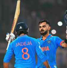 लाइव अपडेट : भारत की विश्व कप में लगातार आठवीं जीत:  विराट कोहली ने 49वां वनडे शतक जमाया, तेंदुलकर के वर्ल्ड रिकॉर्ड की बराबरी , जडेजा ने  5 विकेट चटके